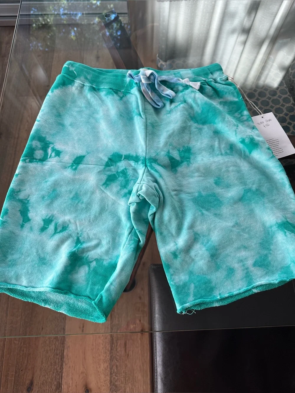 NWT Warm Fun Tie-Dye EMERALD Green SKATER Shorts SIZE medium - Picture 2 of 7